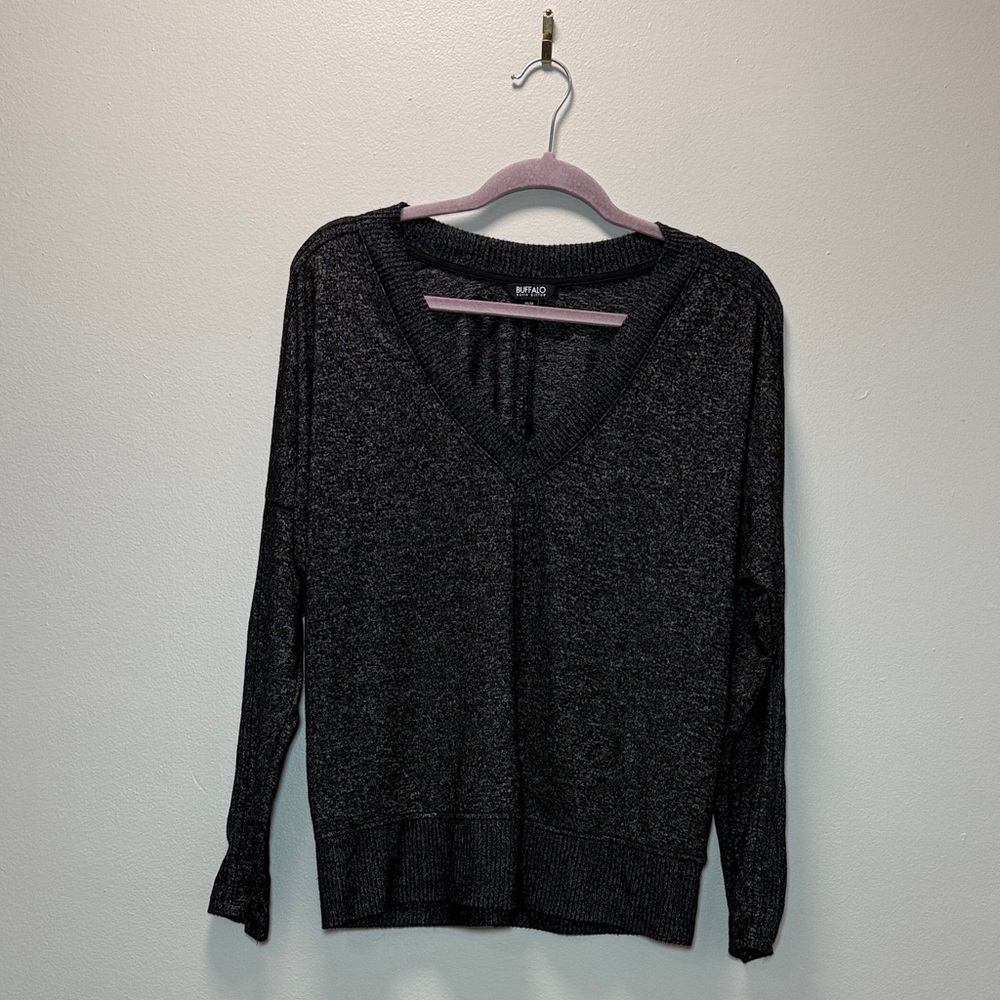 Lightweight Sweater | Buffalo David Bitton | Charcoal Gray